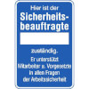 Sicherheitsaushang Hier ist der Sicherheitsbeauftragte...