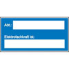Hinweisschilder Elektrofachkraft ist:
