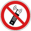 Verbotsschilder Mobilfunk verboten
