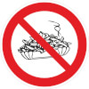 Verbotsschild Pommesverbot