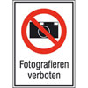 Verbots-Kombischilder Fotografieren verboten
