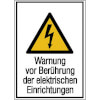 Warn-Kombischilder Warnung vor Ber�hrung der elektrischen