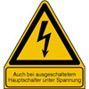 Warn-Kombischilder Auch bei ausgeschaltetem Hauptschalter unter