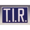 Hinweisschilder f�r Kraftfahrzeuge T.I.R. -Schild, starr, 'mit Trennpunkten