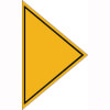 Hinweisschilder f�r Gasanlagen Richtungspfeil f�r 11.2831 (Gashaupthahn)