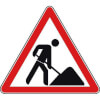 Hinweisschilder zur Baustellenkennzeichnung Vorsicht Baustelle