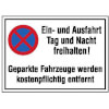 Hinweisschilder f�r Ein- und Ausfahrten Symbol: Absolutes Haltverbot
