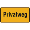 Hinweisschild zur Grundbesitzkennzeichnung Privatweg