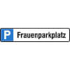 Symbol: P, Text: Frauenparkplatz
