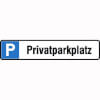 Symbol: P, Text: Privatparkplatz