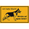 Hinweisschilder zur Grundbesitzkennzeichnung Symbol: Sch�ferhund