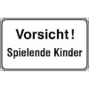 Hinweisschilder f�r Tankanlagen und Garagen Vorsicht! Spielende Kinder