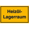 Hinweisschilder zur Betriebskennzeichnung Heiz�l-Lagerraum