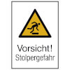 Warn-Kombischild Vorsicht! Stolpergefahr