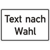 Aluminiumschild, erhaben gepr�gt, mit Text nach Wahl Grundfarbe wei�, Schrift schwarz, Ecken rund,