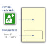 Rettungsschilder - nachleuchtend mit 1 Lager-Folienschild