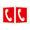 Brandschutzkennzeichnung EverGlow Winkelschild, Symbol: Brandmeldetelefon