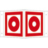 Brandschutzkennzeichnung EverGlow Winkelschild, Symbol 