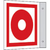 Brandschutzkennzeichnung EverGlow Fahnenschild, Symbol 