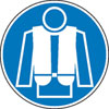 Gebotsschilder Rettungsweste anlegen