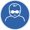 Gebotsschilder Augenabschirmung f�r Patienten tragen