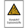 Warn-Kombischilder Vorsicht! Explosivstoffe