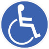 Gebotsschilder F�r Rollstuhlbenutzer