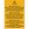 Warn-Kombischilder Achtung Hochspannung! Dieses Ger�t darf nur durch