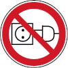 Verbotsschild Am Kabel ziehen verboten