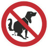 Verbotsschild Hier kein Hundeklo