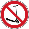 Verbotsschilder Kickboard fahren verboten