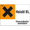 Gefahrstoffetikett Heiz�l EL