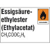 Gefahrstoffetiketten f�r Laborsubstanzen Essigs�ureethylester