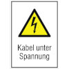 Warn-Kombischilder Kabel unter Spannung