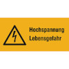 Warn-Kombischilder Hochspannung Lebensgefahr