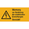 Warn-Kombischilder Warnung vor Ber�hrung der elektrischen