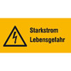 Warn-Kombischilder Starkstrom Lebensgefahr