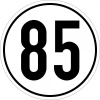 Geschwindigkeit 85