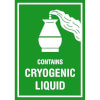 Gefahrgutkennzeichnung CONTAINS CRYOGENIC LIQUID