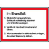Brandschutzschilder Anweisung f�r Wandhydranten