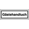 Hinweisschild f�r Gastst�tten, Pensionen, Hotels G�stehandtuch