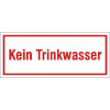 Hinweisschild zur Betriebskennzeichnung Kein Trinkwasser