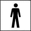 Symbolschilder zur Raumkennzeichnung selbstklebend Graphic-Line
