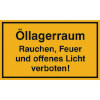 Hinweisschilder zur Betriebskennzeichnung �llagerraum Rauchen, Feuer u. offenes Licht