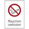 Verbots-Kombischild Rauchen verboten
