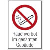 Verbots-Kombischild Rauchverbot im gesamten Geb�ude