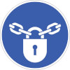 Gebotsschild, Sperren