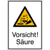 Warn-Kombischild Vorsicht! S�ure