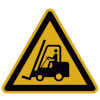 Warnschild Warnung vor Flurf�rderzeugen