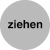 T�rschilder Ziehen-silber / schwarz